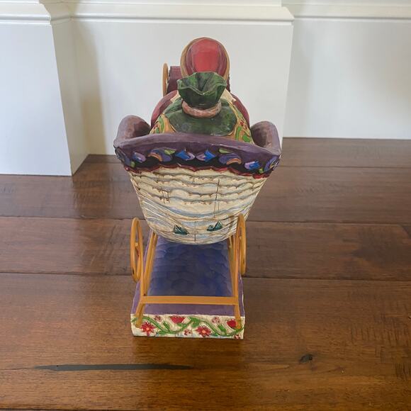 2004 Jim Shore Delivering Joy Heartwood Creek Santa Sleigh - Picture 5 of 8